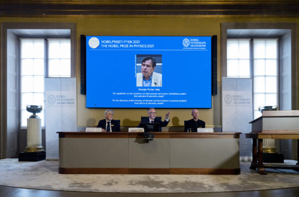 Press conference and announcement of the Nobel Prize in Physics at the Royal Swedish Academy of Sciences
Photo: Markus Marcetic, ©The Royal Swedish Academy of Sciences