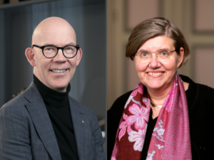 Hans Ellegren (foto: Markus Marcetic) och Astrid Söderberg Widding (foto: Sören Andersson).