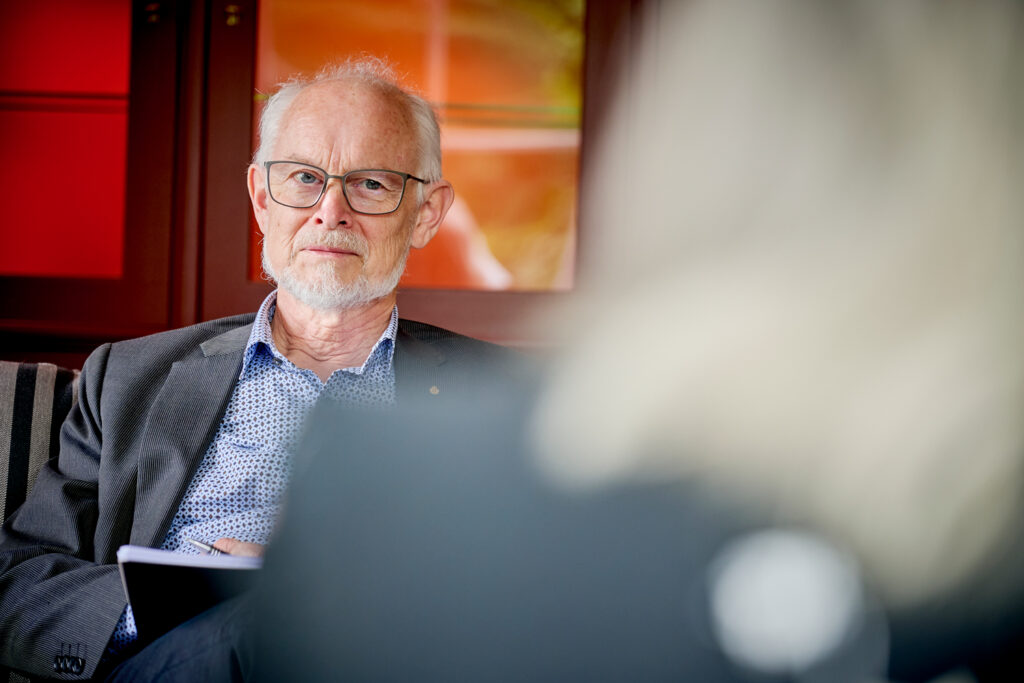 Dan Larhammar i samband med workshop på Vetenskapsakademien. Foto: Patrik Lundin